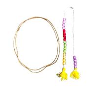 Ahaar Saar 2 Round TulsiKanthi Mala With Crystal Sakshi Mala-Tulsi Beads WoodMala with Counting Beads-Iskcon Tulsi Handmade MalaChain For Men And Women Combo
