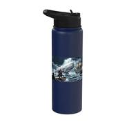 Ahab Faces the White Whale Moby-Dick Stainless Steel Insulated Water Bottle