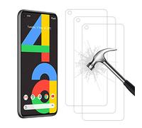 AHABIPERS 3 Pack Tempered Glass for Google Pixel 4A Screen Protector, Easy Bubble-Free Installation, 99.99% HD Clarity, Tempered Glass Protector for Google 4A