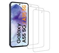 AHABIPERS Tempered Glass for Samsung Galaxy A55 / Samsung Galaxy A35 Screen Protector, Bubble-Free, Shatterproof, Shockproof, Scratchproof, Oilproof, Premium Quality Guard Film - 3 Pack