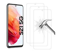 AHABIPERS Tempered Glass for Samsung Galaxy S21 5G Screen Protector, Easy Bubble - Free Installation, 9H Hardness, HD Clarity Tempered Glass Protector for Galaxy S21 5G - 3 Pack