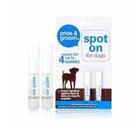 AHAD Spot On For Dogs Flea & Tick Repellent Pet Grooming Kit Repel For Up To 4 Weeks Insect Repellent Treatment For Kills Fleas Ticks Lice Dogs Puppies Supplies Pet Accessories White (Pack Of 2)