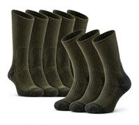 Ahad Trader 6 Pairs Men's Military Combat Thermal Socks - Warm & Breathable Hiking Boot Wear, Size 6-11