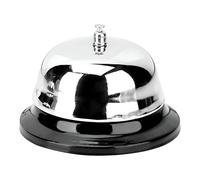 Ahad Trader Premium Stainless Steel Hand Held Calling Bell for Reception, Service Desks" size 6cm hight & 8.5cm width, Durable Classic Service Bell for Hotels, School Front Desks"