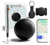 Ahalar Item Tracker - Bluetooth Item Tracker for Pets, Long Battery Life, Global Precise Tracking, Ipx6 Water Resistant, Replaceable Battery, Long Battery Life, Suitable for Keys, Bags, Wallets (*1)