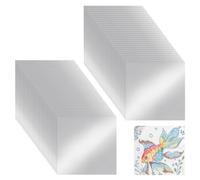AHANDMAKER 100 Sheets 0.07mm Heavy Duty Silver Square Aluminum Foil Roll