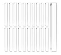 AHANDMAKER 100Pcs 2 x 1/4 x 0.16 Inches Clear Setting Blocks, Transparent Acrylic Sheets for Glass and Mirrors Rectangle Setting Spacers for Kitchen Bathroom Window Installation Construction Shim
