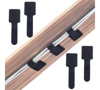 AHANDMAKER 100Pcs Hook and Loop Cable Ties Nylon Self Adhesive Cable Straps Black Cord Organizer for Office Desk Under Desk Home TV PC Laptop Ethernet Cable Management Organization