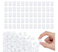 AHANDMAKER 100Pcs Small Simulation Marshmallows, Artificial White Cotton Candy Mini Resin Sweet Candy Dessert for Home Kitchen Shop Display Decorations DIY Crafts Making Gifts Photography Props