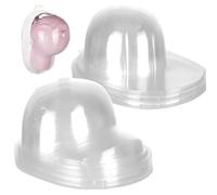 AHANDMAKER 10Pcs Baseball Cap Holder Clear PVC Display Case 9.45in x 11.81in Hat Shaper Insert Reshaper Protector for Trucker Snapback Fitted Caps Wall Mount Storage Birthday Party Decor