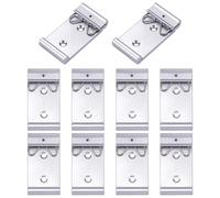 AHANDMAKER 10pcs Din Rail Fixed Clip 1.02in Width Universal Relay Mounting Brackets for Industrial Automation Control Cabinet Decoration Electrical System Setup