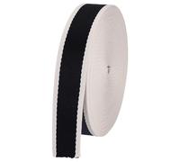 AHANDMAKER 12.5 Yards Webbing Heavy Duty Striped 1.5 inch Black Polyester Ribbon Flat Webbing Straps for Bag Handles, Bag Strap, Tote Bag, Cloth Belt, Arts and Crafts