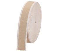 AHANDMAKER 12.5 Yards Webbing Heavy Duty Striped 1.5 inch White Polyester Ribbon Flat Webbing Straps for Bag Handles, Bag Strap, Tote Bag, Cloth Belt, Arts and Crafts