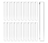 AHANDMAKER 120Pcs 2 x 1/4 x 0.1 Inches Clear Setting Blocks, Transparent Acrylic Sheets for Glass and Mirrors Rectangle Setting Spacers for Kitchen Bathroom Window Installation Construction Shim