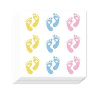 AHANDMAKER 180 Pieces Self-Adhesive Colorful Footprints Labels Stickers, 1 Inch Paw Marks Stickers for Planner Calendar Scrapbooking Crafting Party Decor Gift Bag Seal