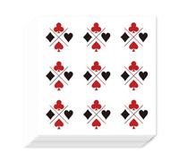AHANDMAKER 180Pcs Cards Stickers Self-Adhesive Decals Card Suites Poker Stickers for Planner Calendar Scrapbook Crafting Arts Journaling Gift Bag Seal Theme Party Decor