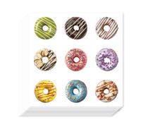 AHANDMAKER 180Pcs Donut Planner Stickers Self-Adhesive Colorful Dessert Decals for Planner Calendar Scrapbook Crafting Arts Journaling Gift Bag Seal Bakery & Party Decor