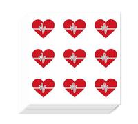 AHANDMAKER 180Pcs Heartbeat Planner Stickers Self-Adhesive Decals Electrocardiogram Stickers for Planner Calendar Scrapbook Crafting Arts Journaling Gift Bag Seal Theme Party Decor
