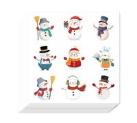 AHANDMAKER 180Pcs Self-Adhesive Planner Stickers Winter Theme Decals Cute Cartoon Snowman Stickers for Planner Calendar Scrapbook Crafting Arts Gift Bag Seal Theme Party Decor
