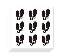 AHANDMAKER 180Pcs Self-Adhesive Stickers, Footprints Silhouette Stickers Decorative Decals for Planner Calendar Scrapbook Crafting Party Decor Gift Bag Seal Theme Party Decor, 90x90mm