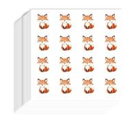 AHANDMAKER 192Pcs Fox Stickers Cute Fox Planner Stickers Animal Art Decor Decals for Planner Calendar Scrapbook Crafting Arts Party Decor Gift Bag Envelope Seal Laptop Water Bottle Window Books