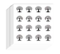 AHANDMAKER 192Pcs Self-Adhesive Tree of Life Planner Stickers, Mystical Tree Stickers Decorative Paper Decals for Planner Calendar Scrapbook Crafting Arts Party Decor Gift Bag Envelope Seal