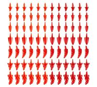 AHANDMAKER 196Pcs Resin Snowman Nose 14 Styles Mini Carrots Santa Claus Snowman Craft Dolls Safety Nose for Christmas Decoration Craft Making Crochet and Stuffed Animals