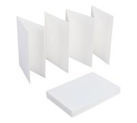 AHANDMAKER 2 Pack White Watercolor Sketchbook Accordion Style Hardback Cover High Quality Paper 7.5x5 Inches for Art Painting Travel Sketching and Creative Journal Use