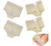 AHANDMAKER 2 Pairs Dance Foot Undies Thongs Half Sole Dance Shoe Bare Foot Thong Dances Shoes Toe Pad Practice Shoe Ballet Belly Contemporary Dance Shoes for Women Barefoot Performances