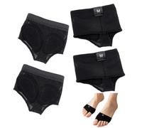 AHANDMAKER 2 Pairs Dance Foot Undies Thongs Women's Dance Paws Pad Half Sole Toe Thongs Half Lyrical Shoes Socks Ballet Belly Contemporary Dances Shoes for Women Barefoot Performances