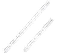 AHANDMAKER 2 Sizes Quilting Ruler, 9" and 15" Transparent Acrylic Non Slip Quiltings, Clear Slotted Quilting Rulers, Seam Guide Measuring Tool for Cutting Fabric Pattern Making and Sewing