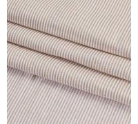 AHANDMAKER 2 Yards Woven Ticking Striped Fabric, 72 x 60 Inch Beige Line Pattern Soft Tablecloth by The Yard for Pillows, Curtains, Home Decoration, Apparel, Crafts, Accents, Bedding, Upholstery