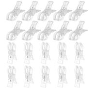 AHANDMAKER 20 Pcs Large Balloon Clips Clear ABS Plastic Spring Clamps Heavy Duty Clip for Balloon Kit Backdrop Birthday Wedding Crafts Woodworking Decoration 3.62x1.02x1.89in