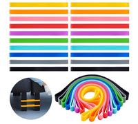 AHANDMAKER 20Pcs Chair Bands for People with Fidgety Feet, 10 Colors Stretch Silicone Fidget Bands for Classroom Chairs, Stretch Foot Band, Fits for Sensory Fidget and Adhd, 5.3x0.37