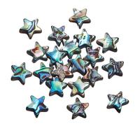 AHANDMAKER 20pcs Star Beads Abalone Shell Beads Natural Abalone Flat Loose Bead for Summer Gift Ocean-Style Decoration Earring Bracelet Necklace Jewelry Making