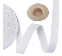 AHANDMAKER 21.9 Yards Hat Sweat Liner, Absorbent Polyester Sweatband for Hats 1.2 Inch Wide Comfortable Hat Liners Sweat Protection Tape for Baseball Golf Tennis Caps Cowboy Hats, White