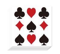 AHANDMAKER 240 Pieces Self-Adhesive Poker Elements Labels Stickers, 1 Inch Spades, Clubs, Diamonds, Hearts Stickers for Planner Calendar Scrapbooking Crafting Bag Seal Party Gift Decor