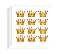 AHANDMAKER 240Pcs Self-Adhesive Crown Planner Stickers, 0.59x0.94 Inch Gold Crown Scrapbook Paper Stickers, Crown Stickers for Scrapbooking Planner Calendar DIY Crafts Party Decor Gift Bag Seal