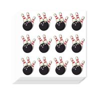 AHANDMAKER 240Pcs Self-Adhesive Planner Stickers, Bowling Stickers Sports Theme Paper Decals for Planner Calendar Scrapbook Crafting Arts Gift Bag Seal Theme Party Decor 90x90mm