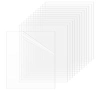 AHANDMAKER 25Pcs Clear Flexible Plastic Sheet, 9" x 12" Plastic Board with Protective Paper for Craft, Modeling Projects, Picture Frames, Paintings, DIY Display Projects