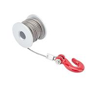 AHANDMAKER 25T Steering Gear Servo Winch Wheel Drum, Metal 2M Tow Rope for 1/10 RC Crawler Car TRX4 Axial SCX10 90046 D90 D110 Tamiya MST