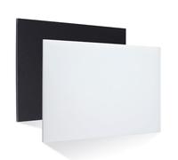 AHANDMAKER 2Pcs 1/4 Inch Thick HDPE Sheet, 12 x 8 Inches High Density Polyethylene Sheets Black White Rectangle Solid Plastic Board for Industrial Projects Engineering Home Decoration DIY Crafts