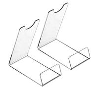 AHANDMAKER 2Pcs Lightsaber Stand Acrylic Lightsaber Display Holder Light Saber Hilt Desk Holder Rack for Lightsabers Hilt Collection Display Case and Storage Recorder Instrument Showcase