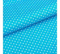 AHANDMAKER 3.28 Yards Premium Cotton Quilting Fabric 63" Wide Blue White Polka Dots Pattern Cotton Fabric Quilting Patchwork Fabrics for Patchwork Needlework DIY Handmade Sewing Crafting Precut