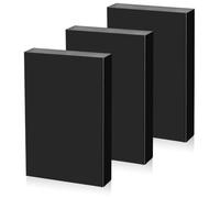 AHANDMAKER 3 Pcs Black HDPE Plastic Blocks High Density Solid Plastic Tapping Block for DIY Machining Home Floor Improvement, Prototyping, DIY Projects, Engineering,4.5x3x4/5 in