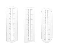 AHANDMAKER 3 Styles Zipper Making Template Set, Acrylic Zipper Sewing Tool, Clear Patchwork Ruler Sewing Tools Zip Pocket Template for Handcrafting Bags, Clothes Zips Jig, DIY Crafts