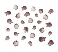 AHANDMAKER 30 pcs Miniature Figurines Outdoor Garden Animals Figurine Mini Hedgehog Figurines Garden Accessories Tiny Hedgehog Figurine for House Terrarium Plant Bonsai Craft Decor