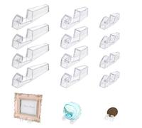 AHANDMAKER 30pcs Clear Display Stands 3 Styles Easel Holder Plate Stands Coin Display Picture Frame Holder for Small Artworks, Photo Frame, Pocket Watches, Challenge Medals