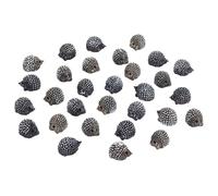 AHANDMAKER 30Pcs Miniature Figurines 2 Colors Mini Hedgehog Figurines Tiny Wild Life Animal Figures Ornaments Accessories for House Terrarium Plant Bonsai Craft Decor