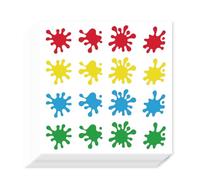 AHANDMAKER 320 Pieces Self-Adhesive Colorful Splash Ink Drops Labels Stickers, 0.76 Inch Watercolor Traces Stickers for Planner Calendar Scrapbooking Crafting Party Decor Gift Bag Seal